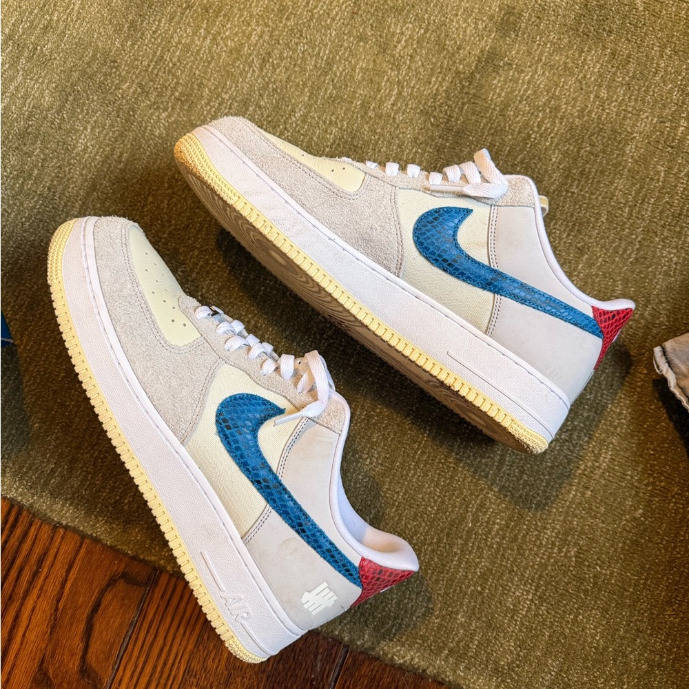 Nike Blue and Red Sneakers Classic Design